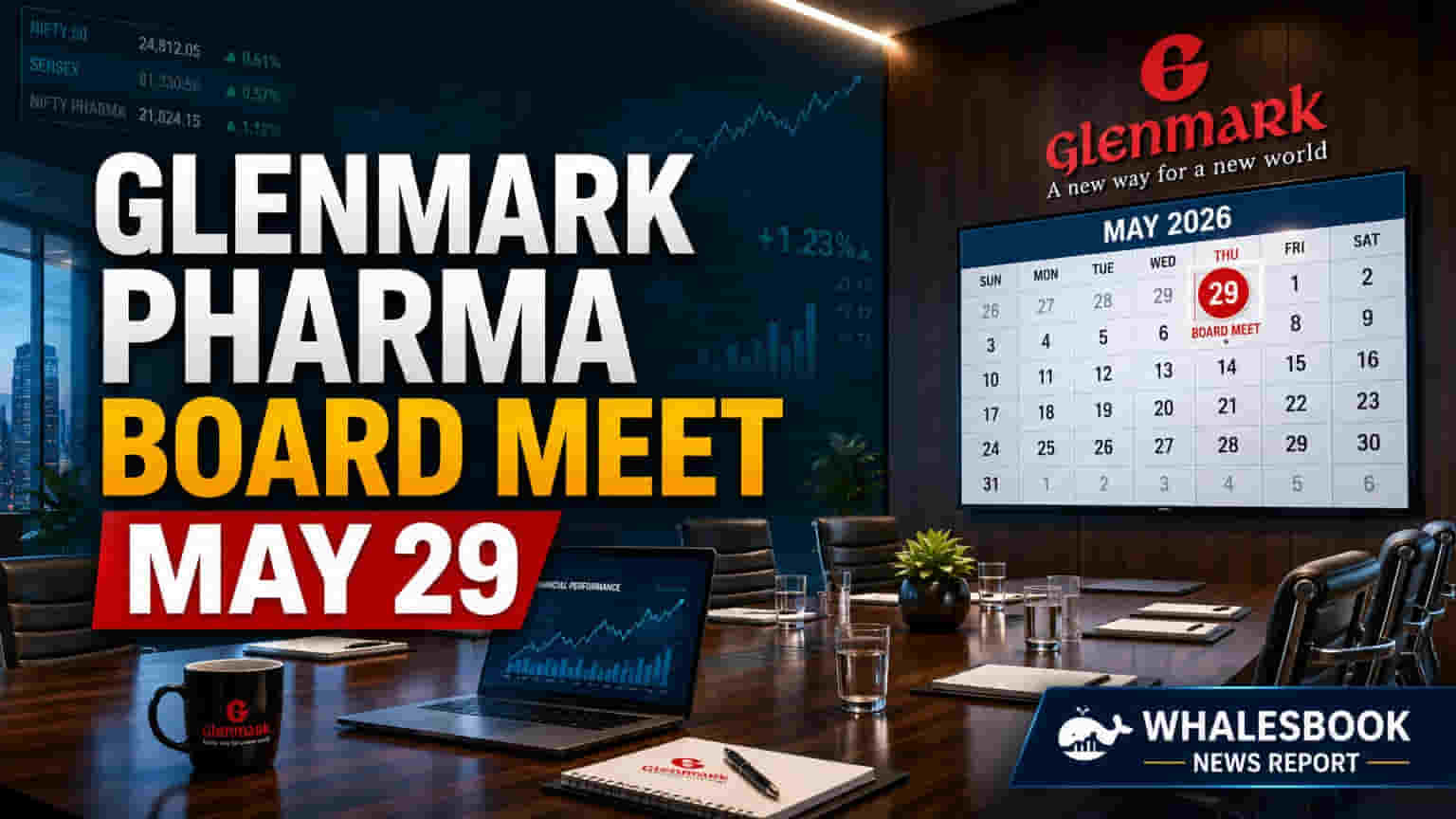 Glenmark Pharma Board to Decide FY26 Results and Dividend May 29