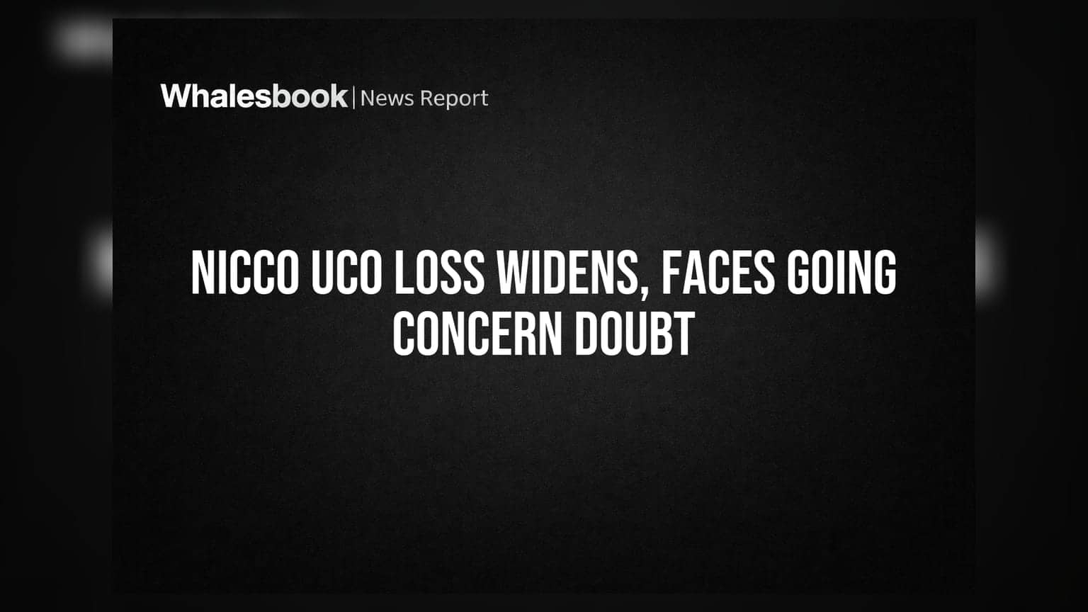 Nicco Uco Alliance Credit: நஷ்டம் அதிகரிப்பு, தணிக்கையாளர் கவலை!