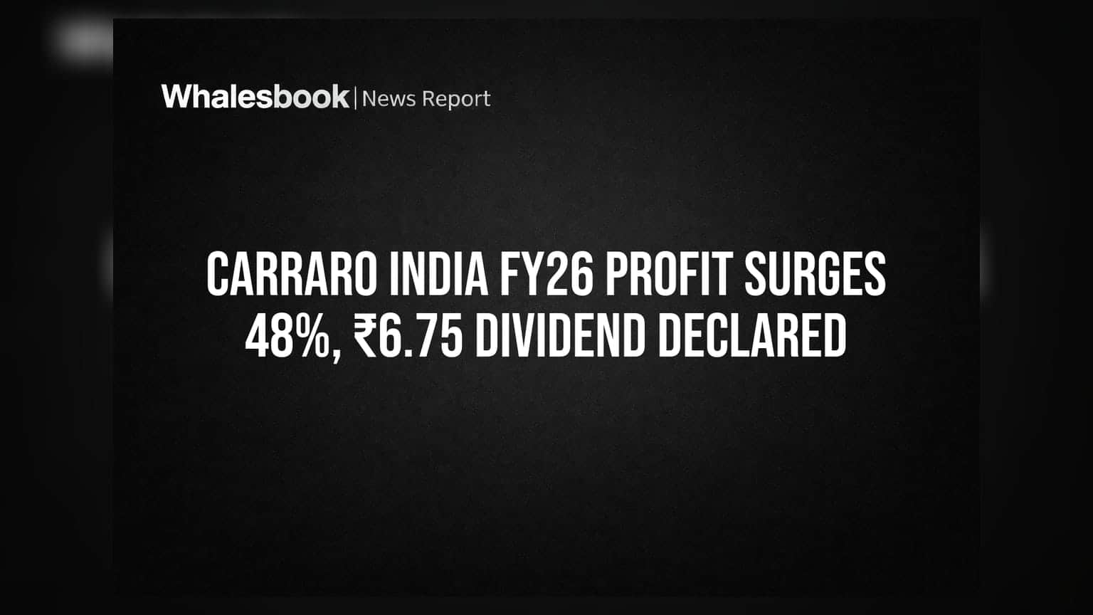 Carraro India: லாபம் **48%** உயர்வு! பங்குதாரர்களுக்கு **₹6.75** டிவிடெண்ட் அறிவிப்பு!