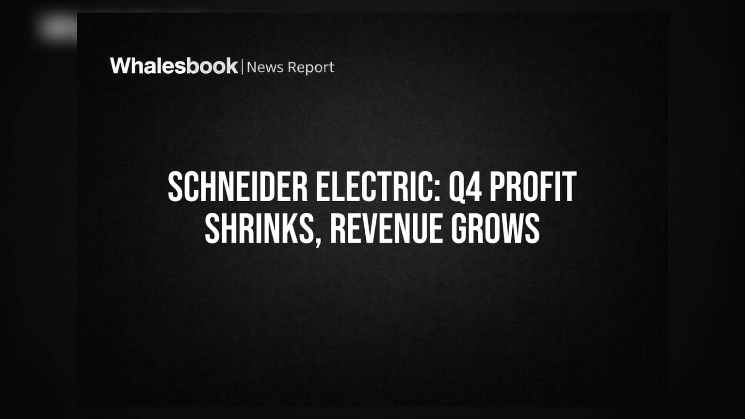 Schneider Electric Infrastructure Q4 Profit Down 66%, Full Year Revenue Up 9.6%