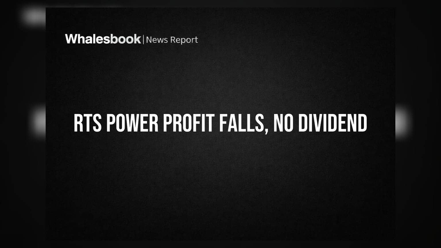 RTS Power Corporation Reports FY26 Profit Decline, No Dividend Declared