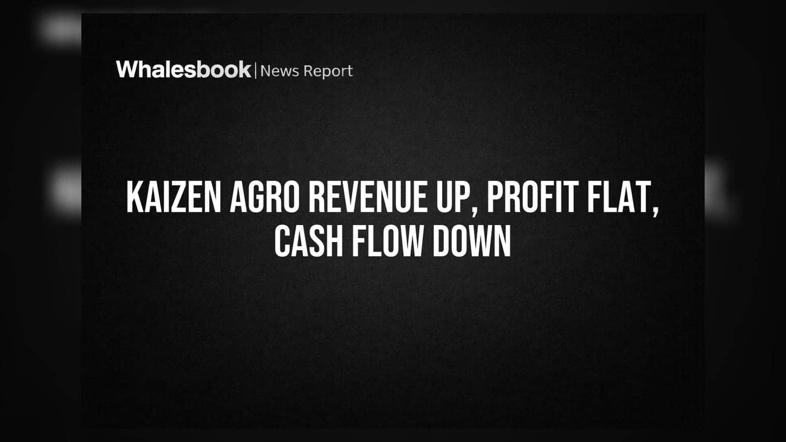 Kaizen Agro Infrabuild Revenue Jumps, But Profit Flat; Cash Flow Negative