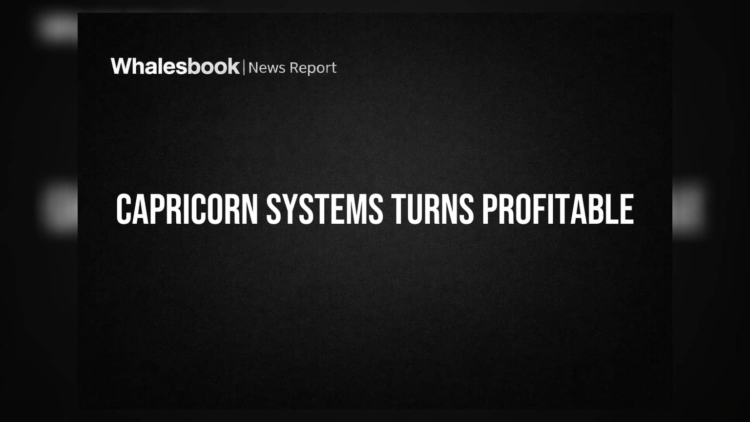 Capricorn Systems Turns Profitable on Agri Trading; Revenue Surges 28x