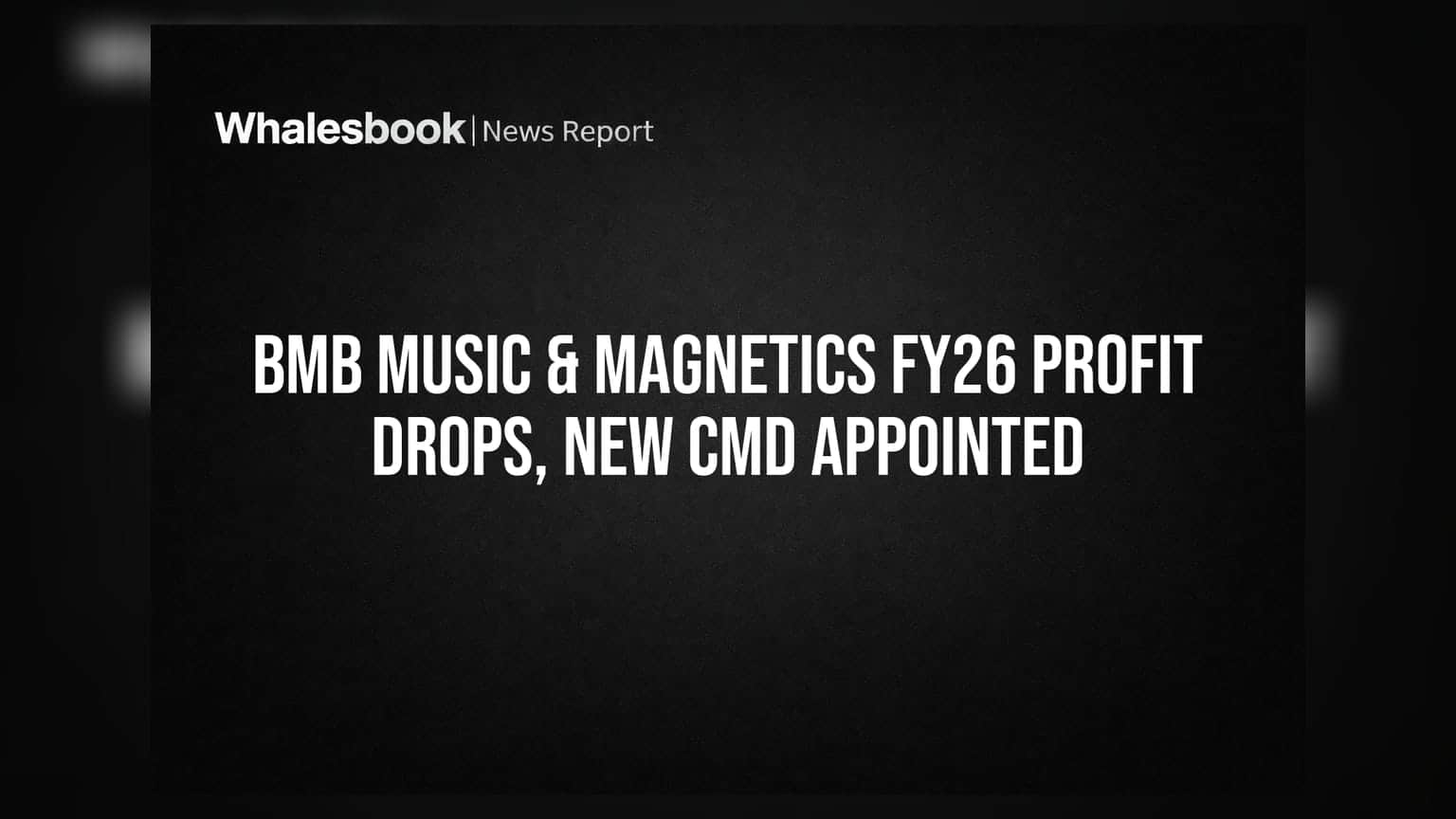 BMB Music & Magnetics Posts Lower FY26 Profit Amid Leadership Change