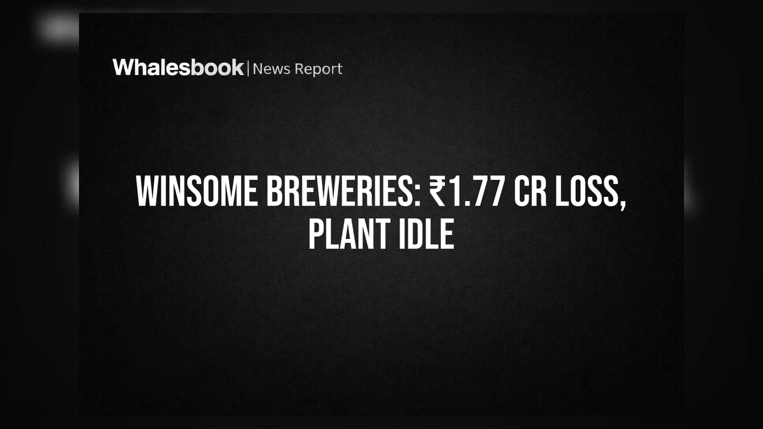 Winsome Breweries Posts ₹1.77 Crore Loss in Q4; Rajasthan Plant Idle