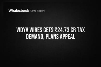 Vidya Wires Ltd Receives ₹24.73 Crore Income Tax Demand; Plans Appeal
