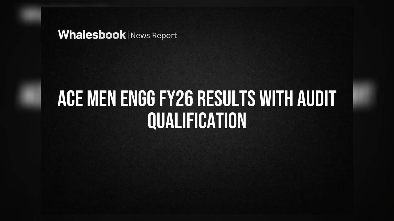 Ace Men Engg Works: ₹10.87 கோடி வருவாய், ₹0.16 கோடி லாபம்; ஆனால் தணிக்கை அறிக்கையால் சிக்கல்!