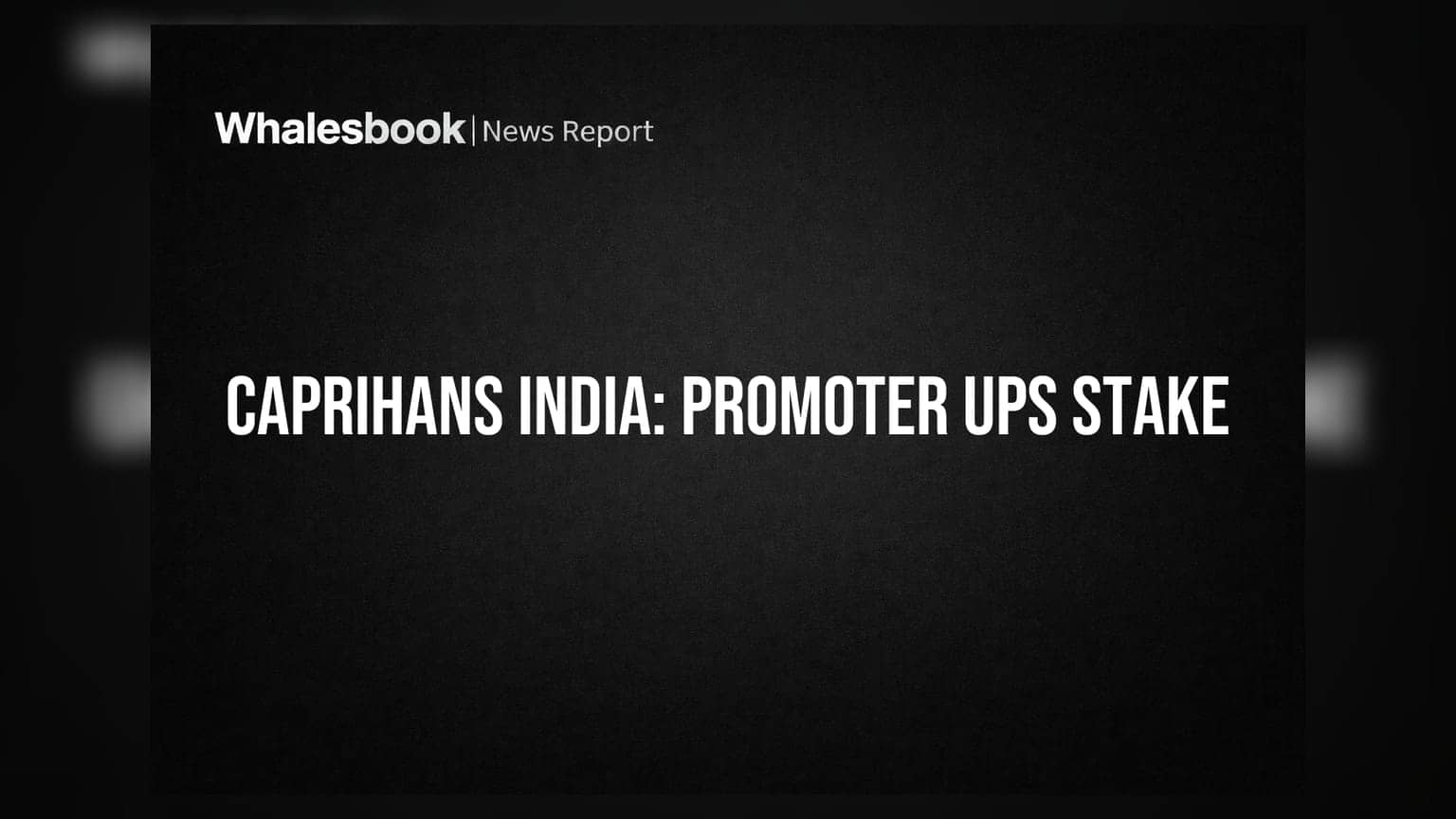 Caprihans India: Promoter Converts Warrants, Increases Stake to 63.47%