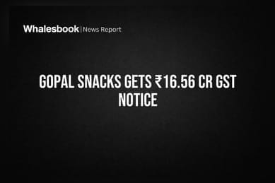Gopal Snacks Receives ₹16.56 Crore GST Show Cause Notice