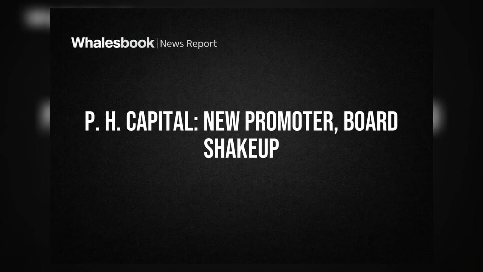 P. H. Capital Ltd: ਆਦਿਤਿਆ ਭੰਸਾਲੀ ਬਣੇ ਪ੍ਰਮੋਟਰ, ਨਵੀਂ ਲੀਡਰਸ਼ਿਪ ਦੀ ਨਿਯੁਕਤੀ