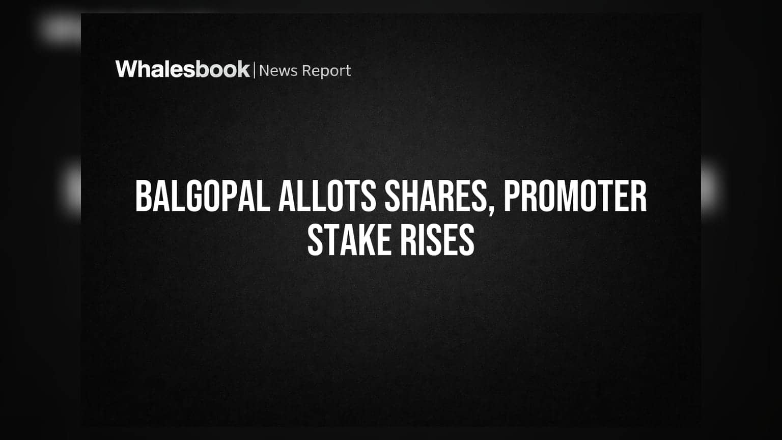 Balgopal Commercial Ltd Allots 23.38 Lakh Shares to Promoter Sandeep Jindal