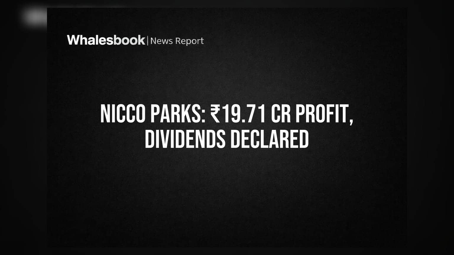 Nicco Parks शेअरमध्ये तेजीचे संकेत! ₹19.71 कोटींचा स्टँडअलोन प्रॉफिट, डिव्हिडंडची घोषणा