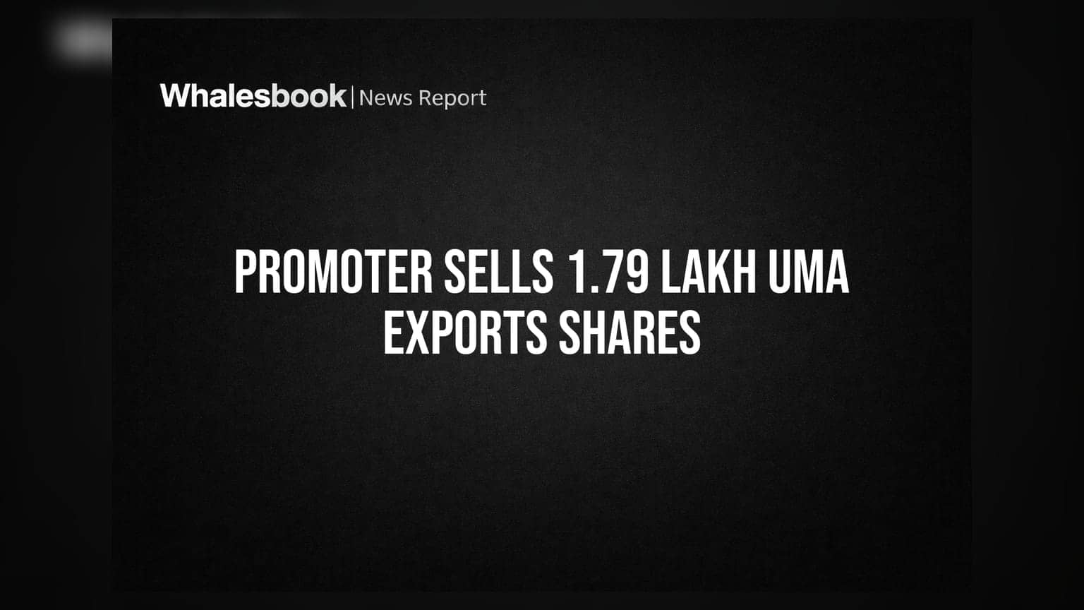 Uma Exports Share: प्रमोटरने विकले शेअर्स, मालकी हक्कात घट