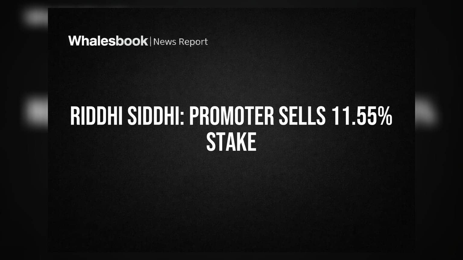 Riddhi Siddhi Gluco Biols: ਪ੍ਰਮੋਟਰ ਵੇਚਣਗੇ 11.55% ਹਿੱਸੇਦਾਰੀ, ਜਾਣੋ ਕੀ ਹੈ ਕਾਰਨ