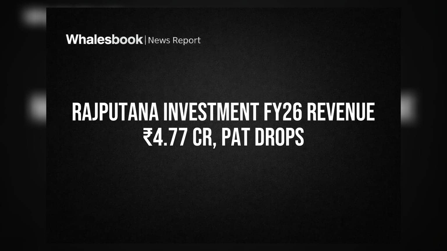 Rajputana Investment & Finance: महसूलत घट, नफा ८९% खाली; ऑडिटरने अहवालावर प्रश्नचिन्ह उपस्थित केले
