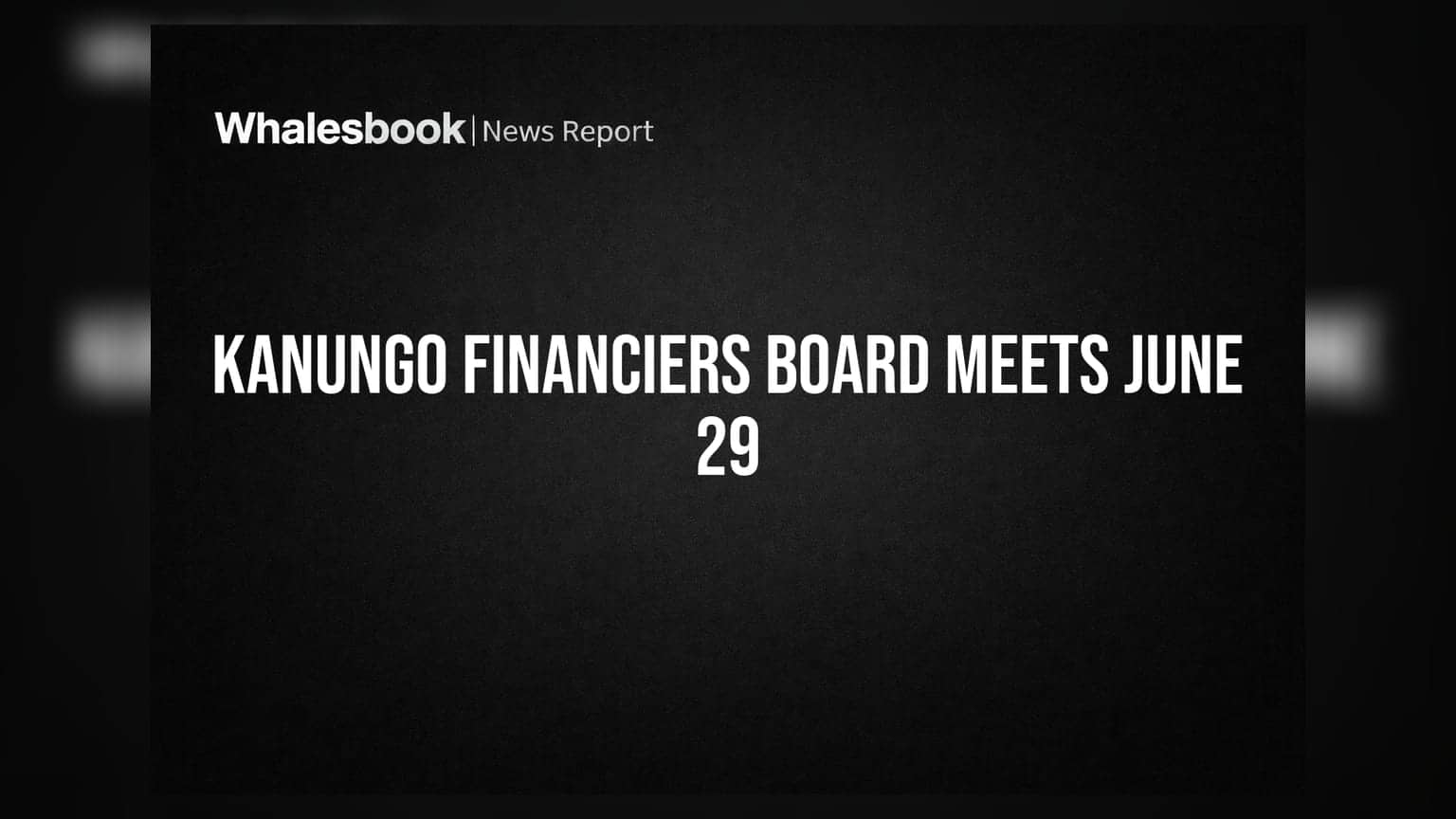 Kanungo Financiers: కీలక బోర్డు మీటింగ్.. భారీ నిర్ణయాలకు రంగం సిద్ధం!
