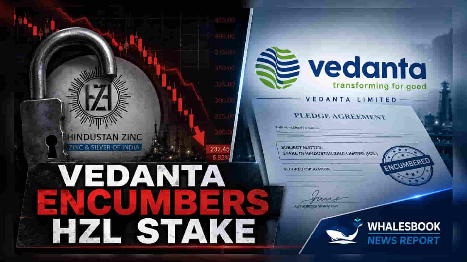 Hindustan Zinc: Vedanta షేర్లపై తాళం! FACOR అప్పు కోసం HZL వాటా తాకట్టు.