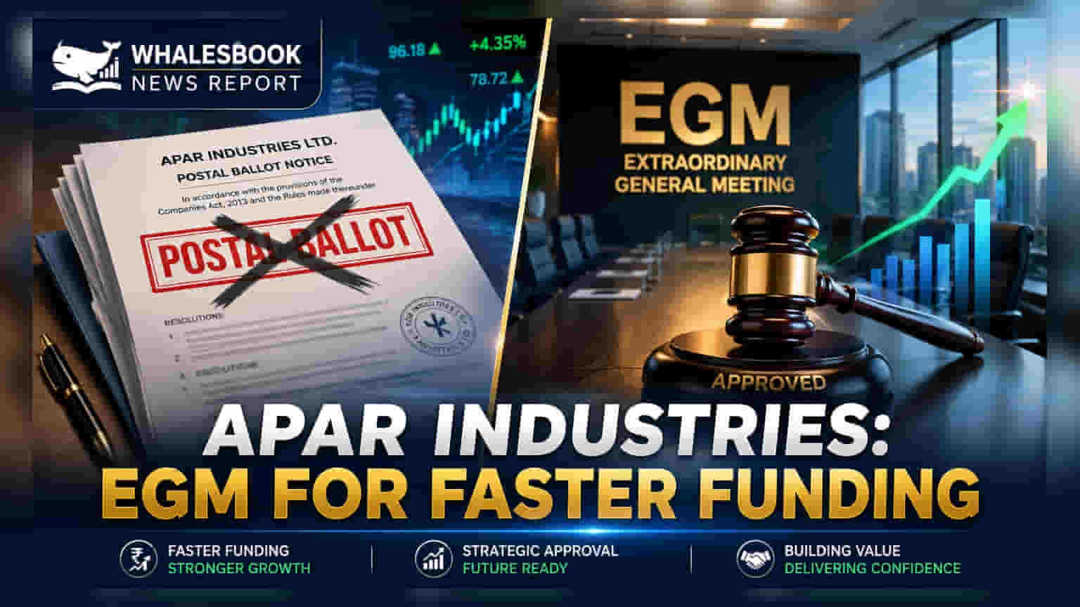 Apar Industries: फंड जुटाने की रफ्तार तेज! अब EGM से होगी शेयरधारकों की मंजूरी, टला पोस्टल बैलेट