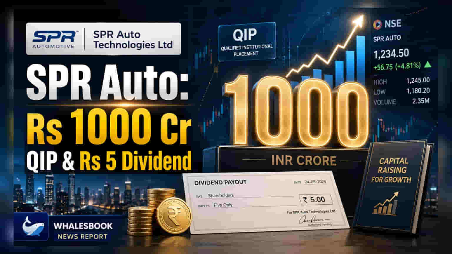SPR Auto Technologies Proposes Rs 1000 Crore QIP, Final Dividend