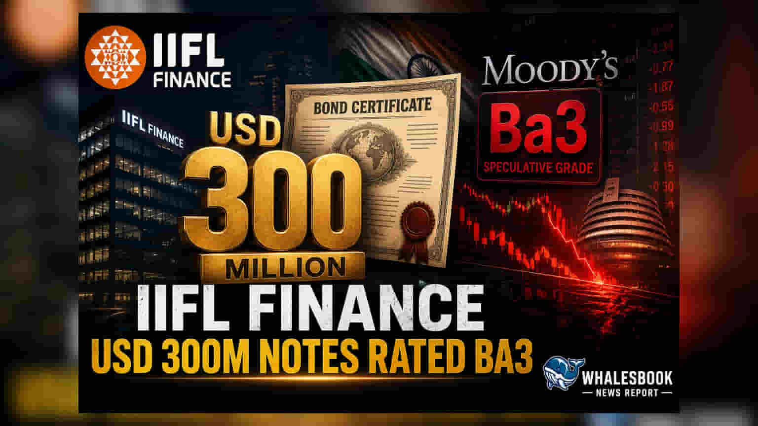 IIFL Financeએ "USD 300 મિલિયન" ફિક્સ્ડ-રેટ નોટ્સ જારી કરી, Moody's એ આપ્યો Ba3 રેટિંગ