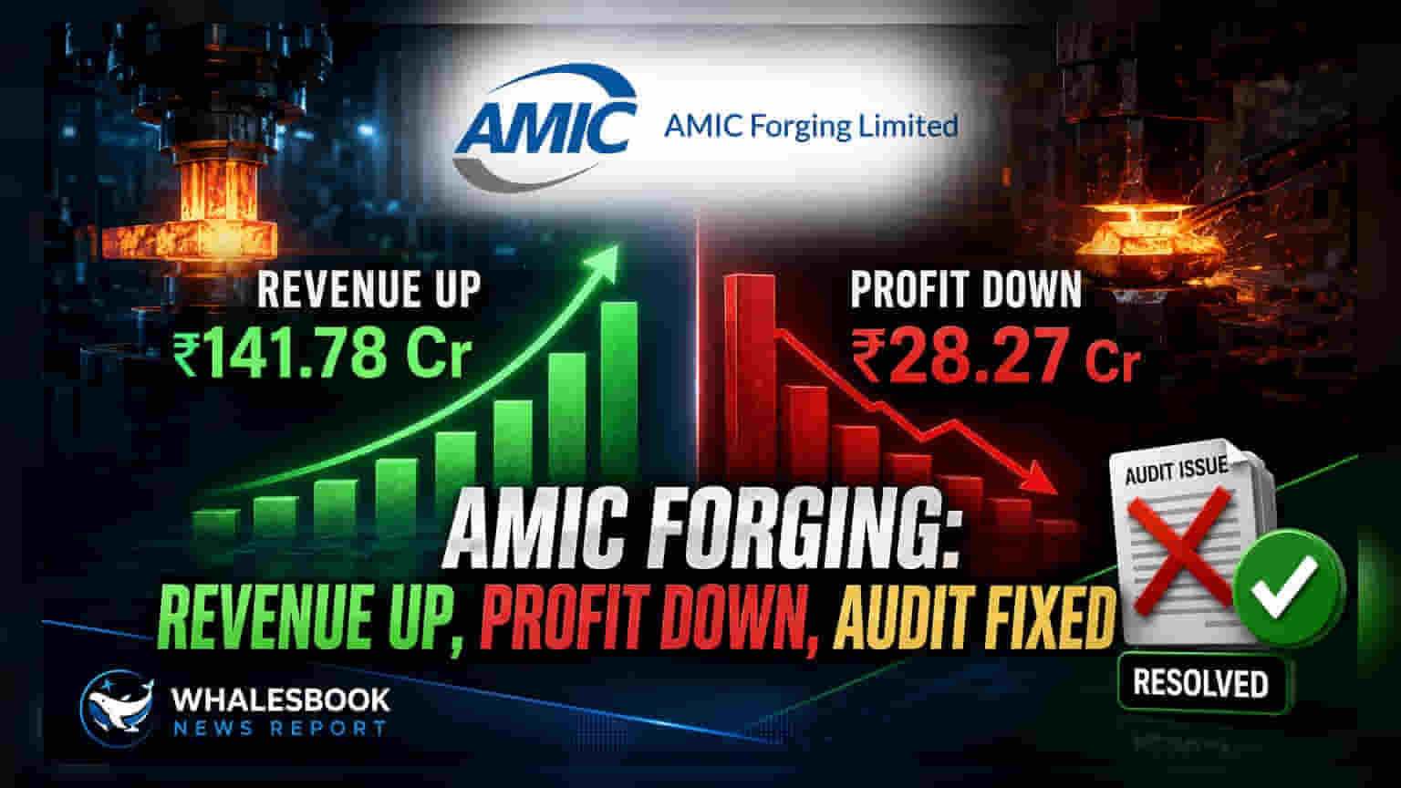 Amic Forging: வருவாய் உயர்ந்தது, லாபம் சரிவு! தணிக்கை அறிக்கையை மீண்டும் சமர்ப்பித்த நிறுவனம்