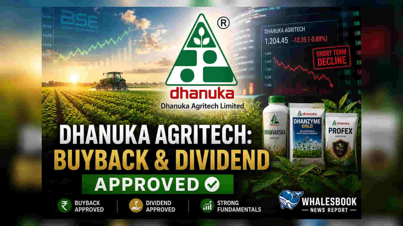 Dhanuka Agritech: ਸ਼ੇਅਰ ਬਾਈਬੈਕ ਅਤੇ 100% ਡਿਵੀਡੈਂਡ ਦਾ ਐਲਾਨ, ਵਿਦੇਸ਼ਾਂ ਵਿੱਚ ਵੀ ਪੱਸਾਰੇਗੀ ਕੰਪਨੀ
