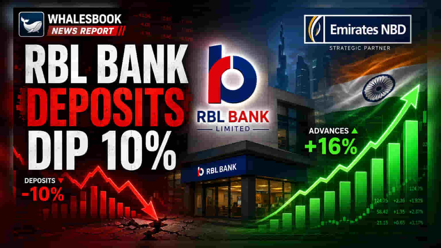 RBL बँक: Emirates NBD डीलनंतर ठेवींमध्ये (Deposits) 10% घट, जाणून घ्या कारण