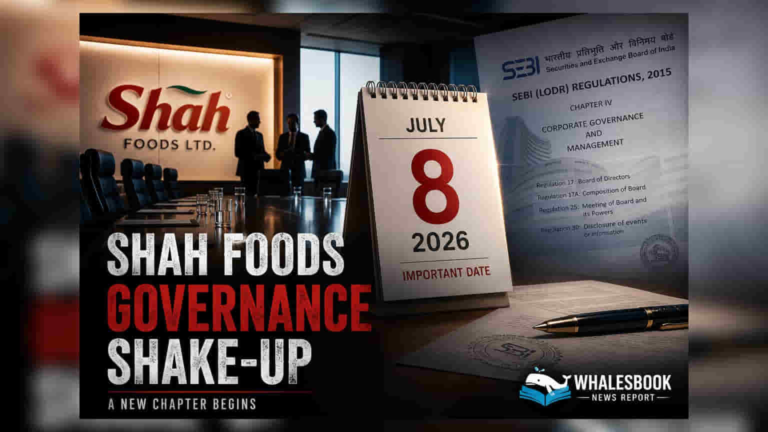 Shah Foods Board Meeting on July 8 to Discuss Management, Governance Changes