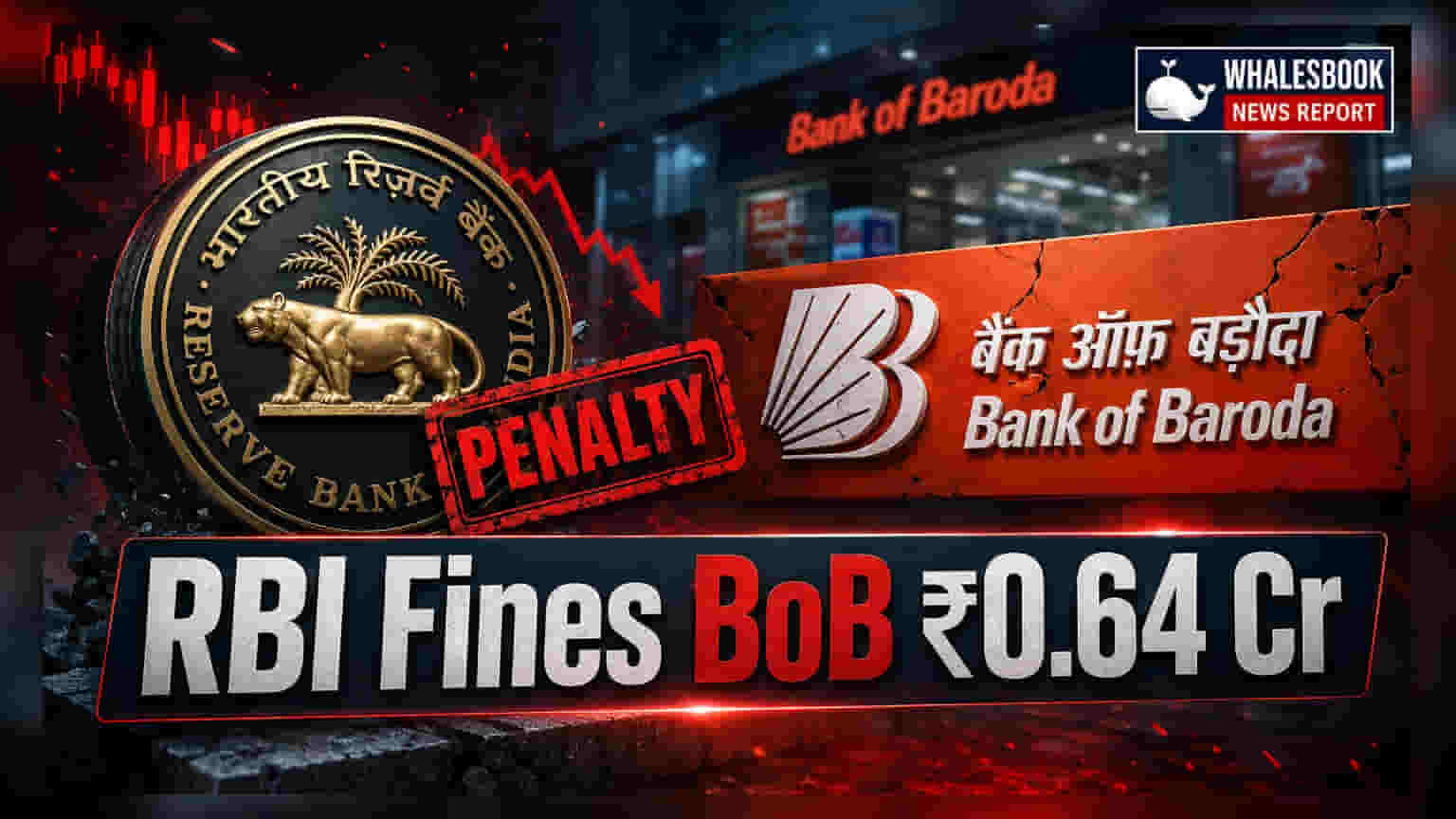 बँक ऑफ बडोदाला RBI चा दणका! ₹0.64 कोटींचा दंड, कारण...