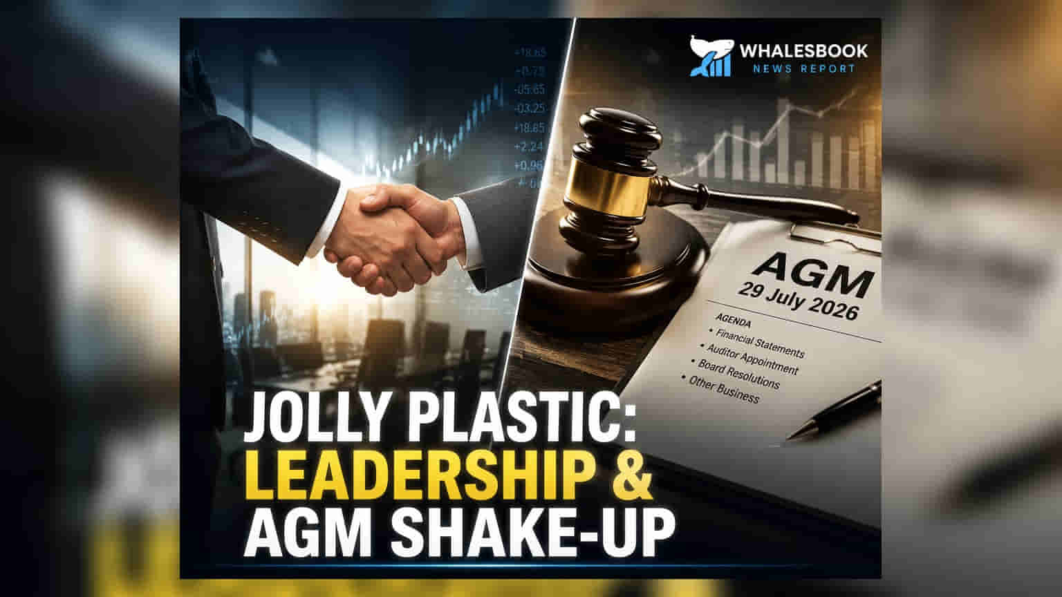 Jolly Plastic Industries Ltd: નેતૃત્વ પરિવર્તન, AGM અને ઓડિટર ફેરફારોની જાહેરાત