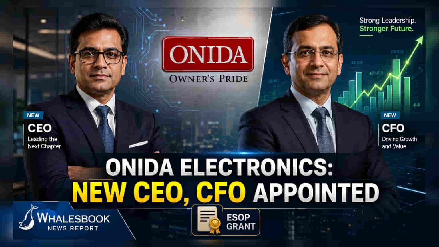 Onida Electronicsમાં મોટા ફેરફાર: નવા CEO અને CFOની નિમણૂક, રોકાણકારો પર શું થશે અસર?
