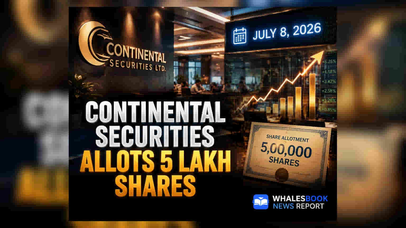 Continental Securities Share Price: प्रमोटर्स की அதிகரிக்கும் हिस्सेदारी! 5 लाख शेयर होंगे अलॉट