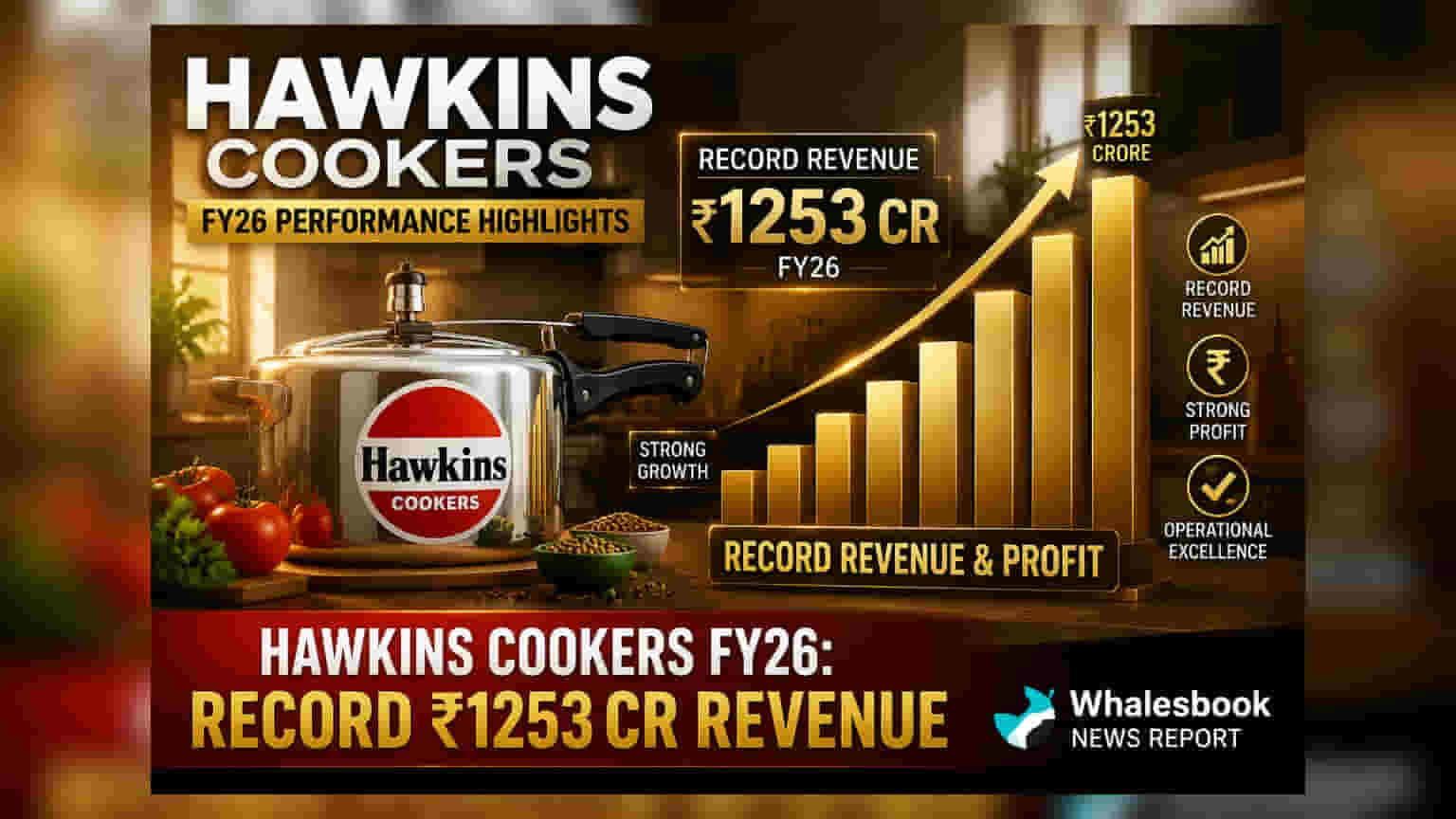 Hawkins Cookers FY26 Revenue Hits Record ₹1253 Cr, Profit Up 14.4%