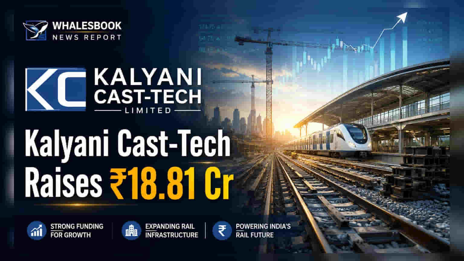 Kalyani Cast-Tech: ਰੇਲ ਟਰਮੀਨਲ ਇਨਫਰਾ ਲਈ ₹18.81 ਕਰੋੜ ਜੁਟਾਏ, ਸ਼ੇਅਰ ਹੋਇਆ ਅਲਾਟ