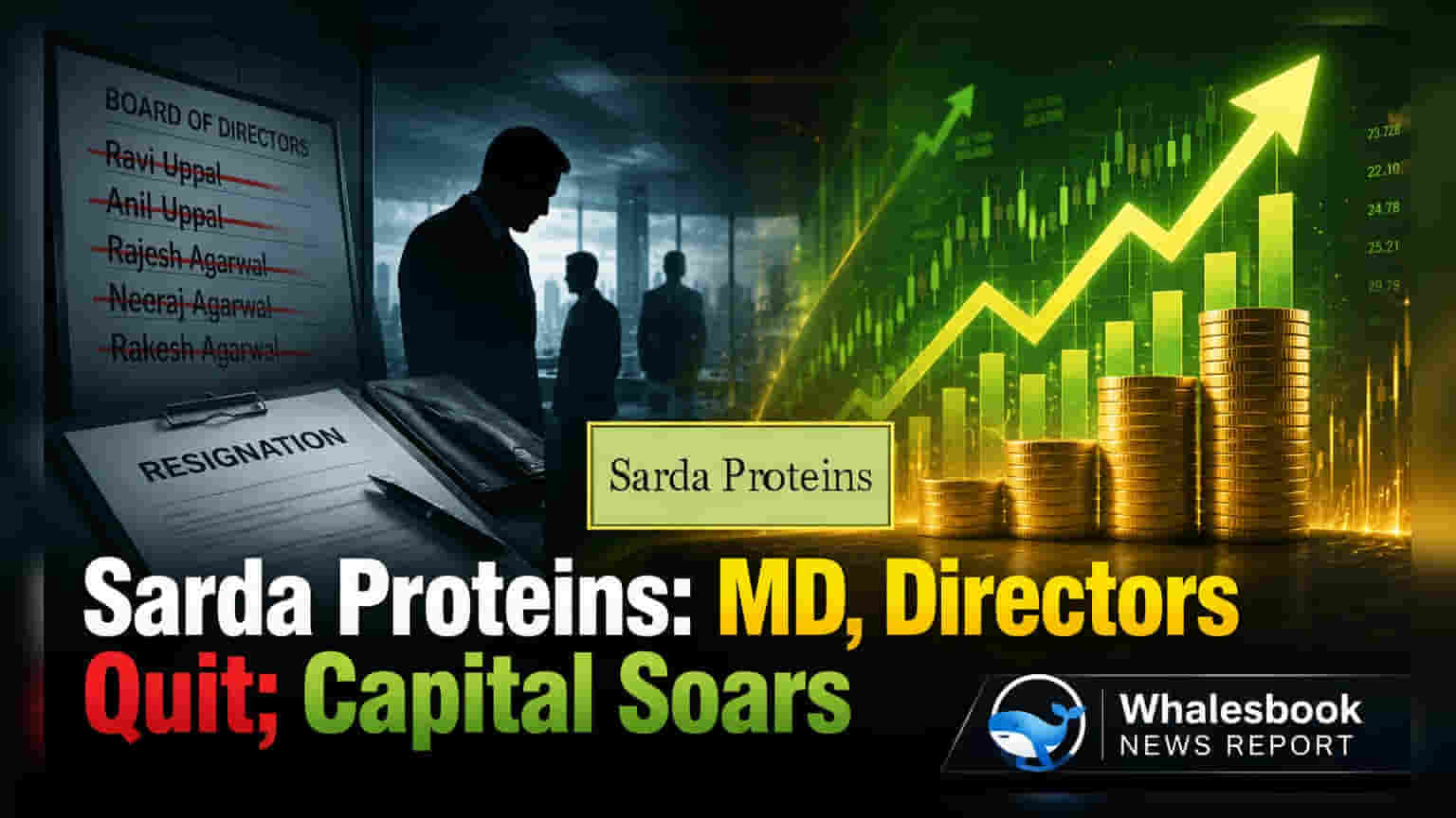 Sarda Proteins: முக்கிய நிர்வாக மாற்றம்! MD உட்பட 3 இயக்குனர்கள் ராஜினாமா, மூலதனம் ₹100 கோடியாக உயர்வு!