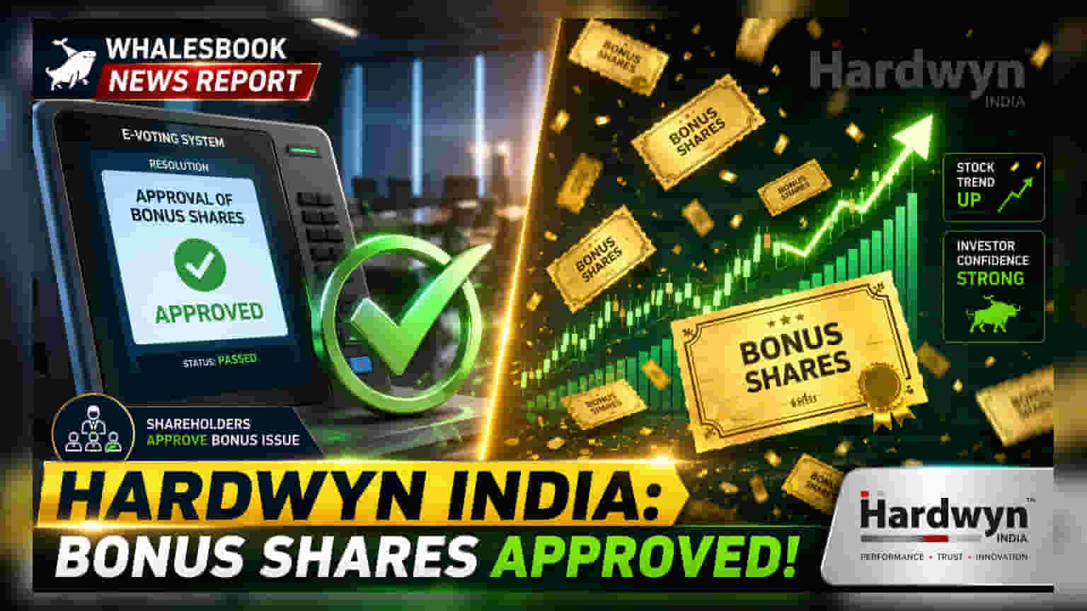 Hardwyn India: शेअरधारकांना खूशखबर! कंपनीने दिले बोनस शेअर्सचे आश्वासन, कॅपिटल वाढवण्यासही मंजुरी