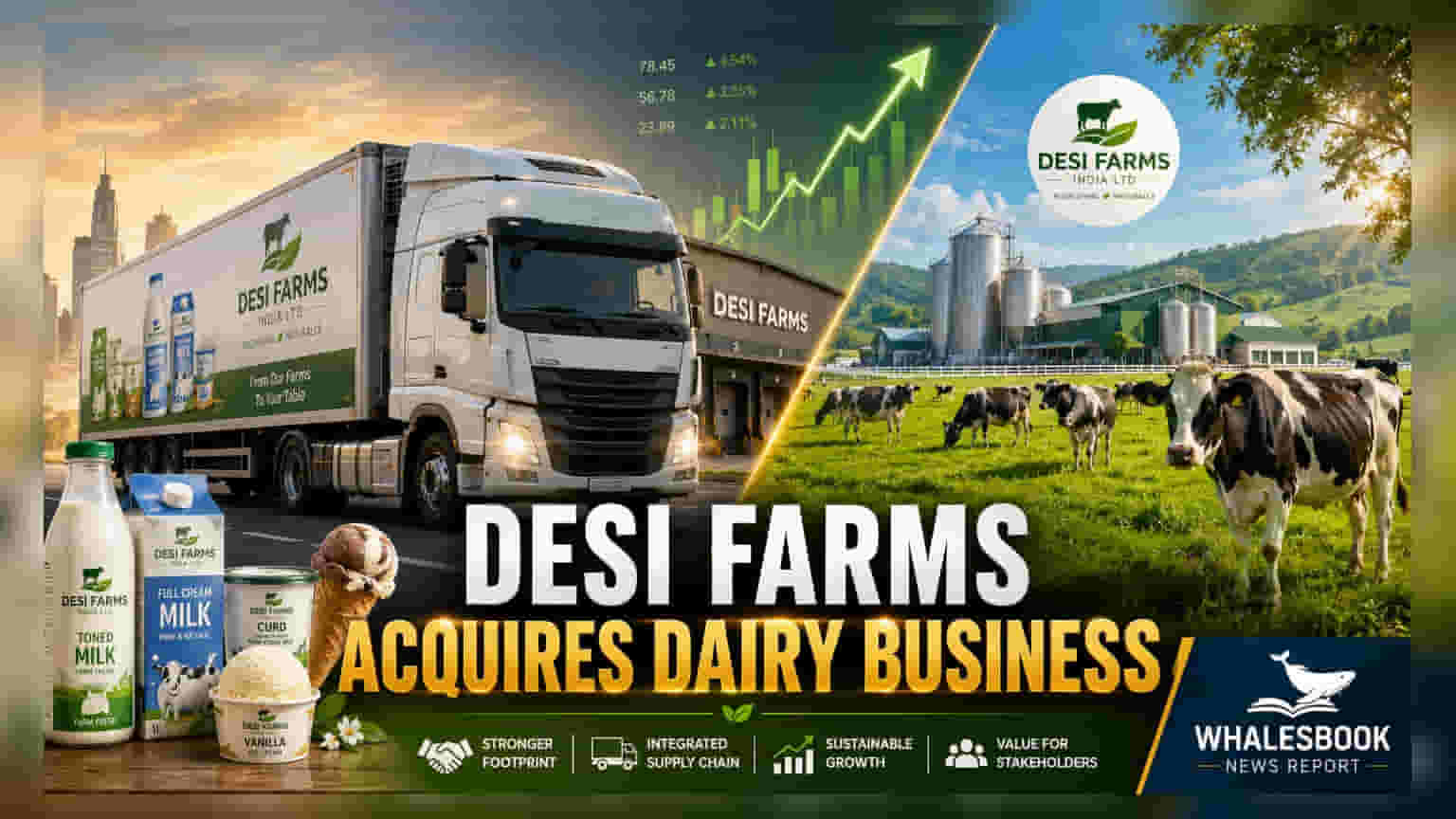 Desi Farms India कडून ₹285 कोटीत डेअरी कंपन्यांचे अधिग्रहण, शेअर स्वॅपद्वारे मोठा व्यवहार