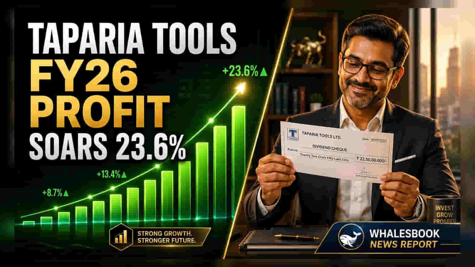 Taparia Tools के मुनाफे में बंपर उछाल! ₹151.5 करोड़ का प्रॉफिट, शेयरधारकों को ₹67.50 का डिविडेंड