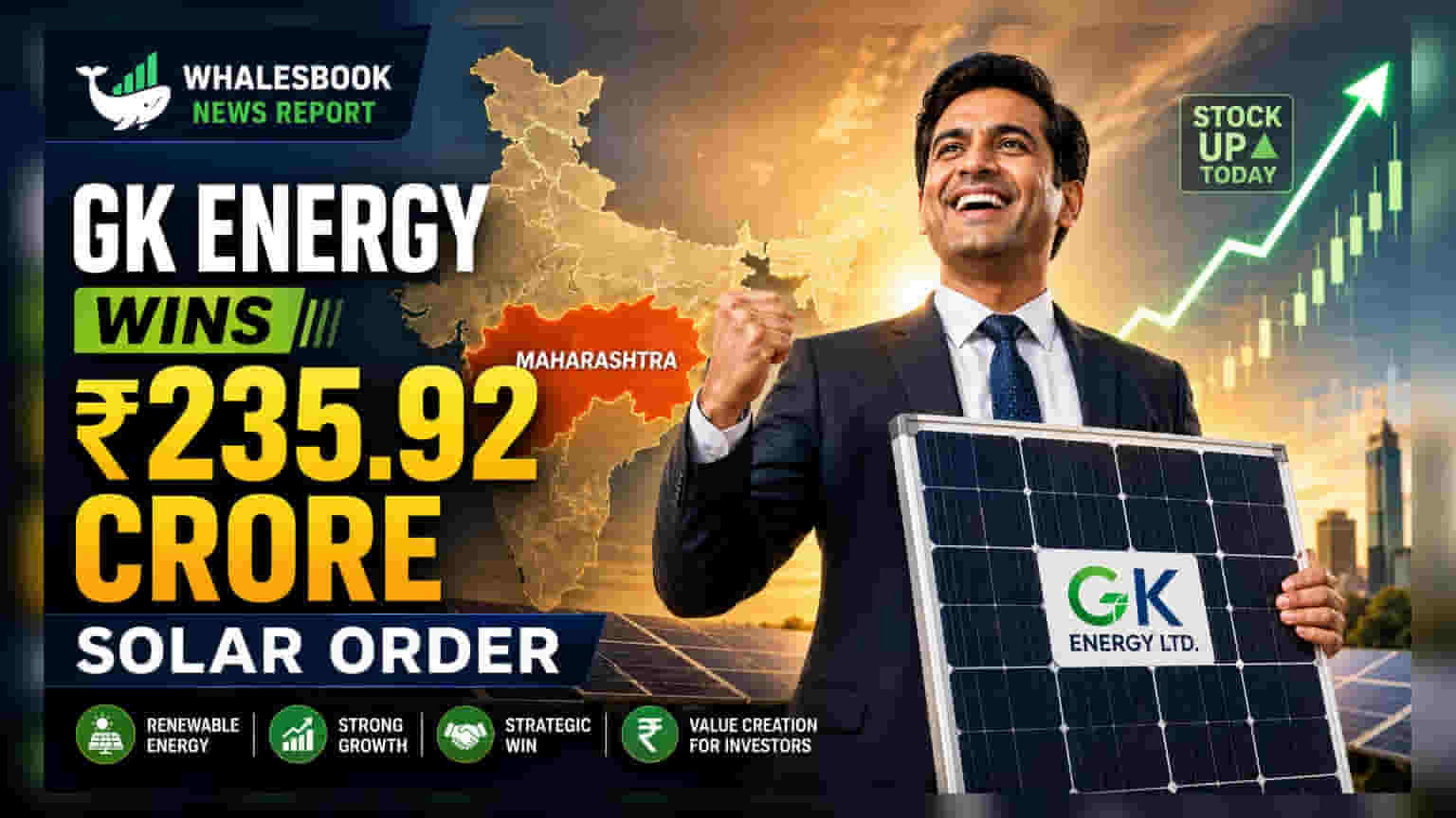 GK Energy Ltd Secures ₹235.92 Crore Solar Pumping Order from MSEDCL