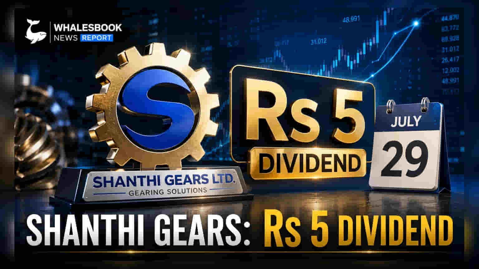 Shanthi Gears: ₹5 प्रति शेयर डिविडेंड का ऐलान, 29 जुलाई को AGM