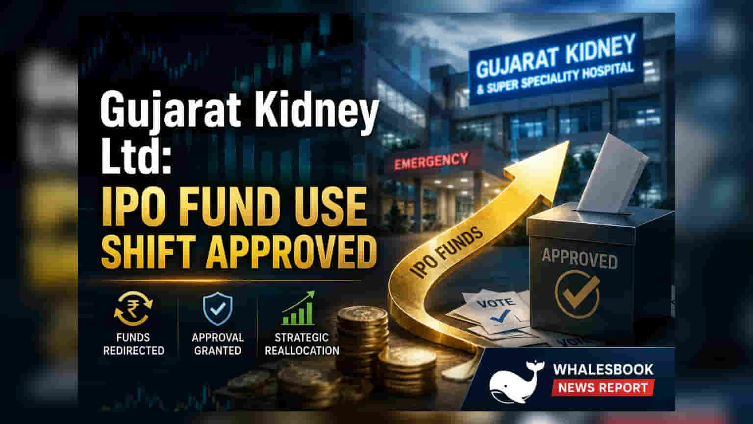 Gujarat Kidney Ltd શેરહોલ્ડર્સનો નિર્ણય: IPO ફંડના ઉપયોગમાં ફેરફારને મંજૂરી