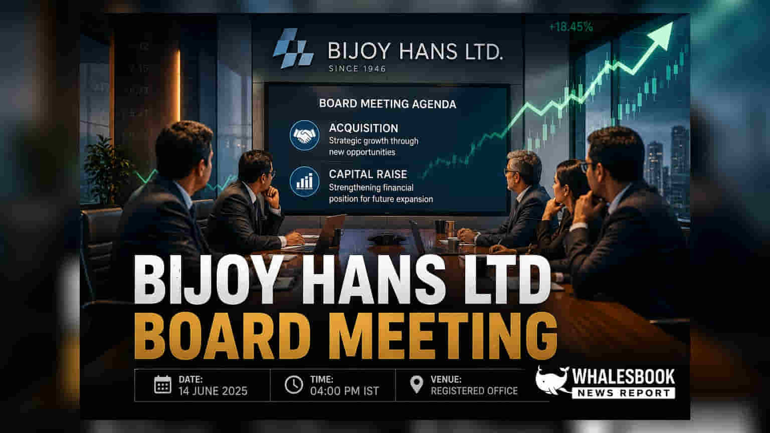 Bijoy Hans Ltd: એક્વિઝિશન, રાઇટ્સ ઇશ્યૂ અને શેર સ્વેપ અંગે બોર્ડ વિચારણા કરશે
