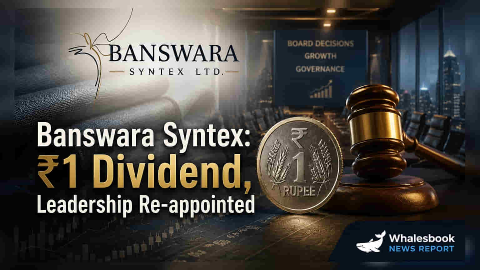 Banswara Syntex Recommends ₹1 Dividend; Board Re-appoints Chairman, MD