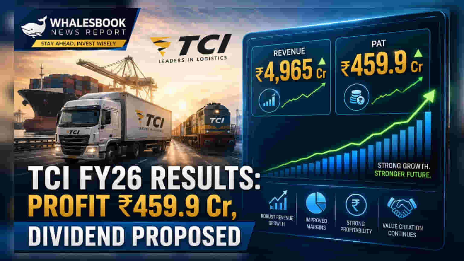 Transport Corporation of India reports FY26 profit of ₹459.9 crore, proposes dividend