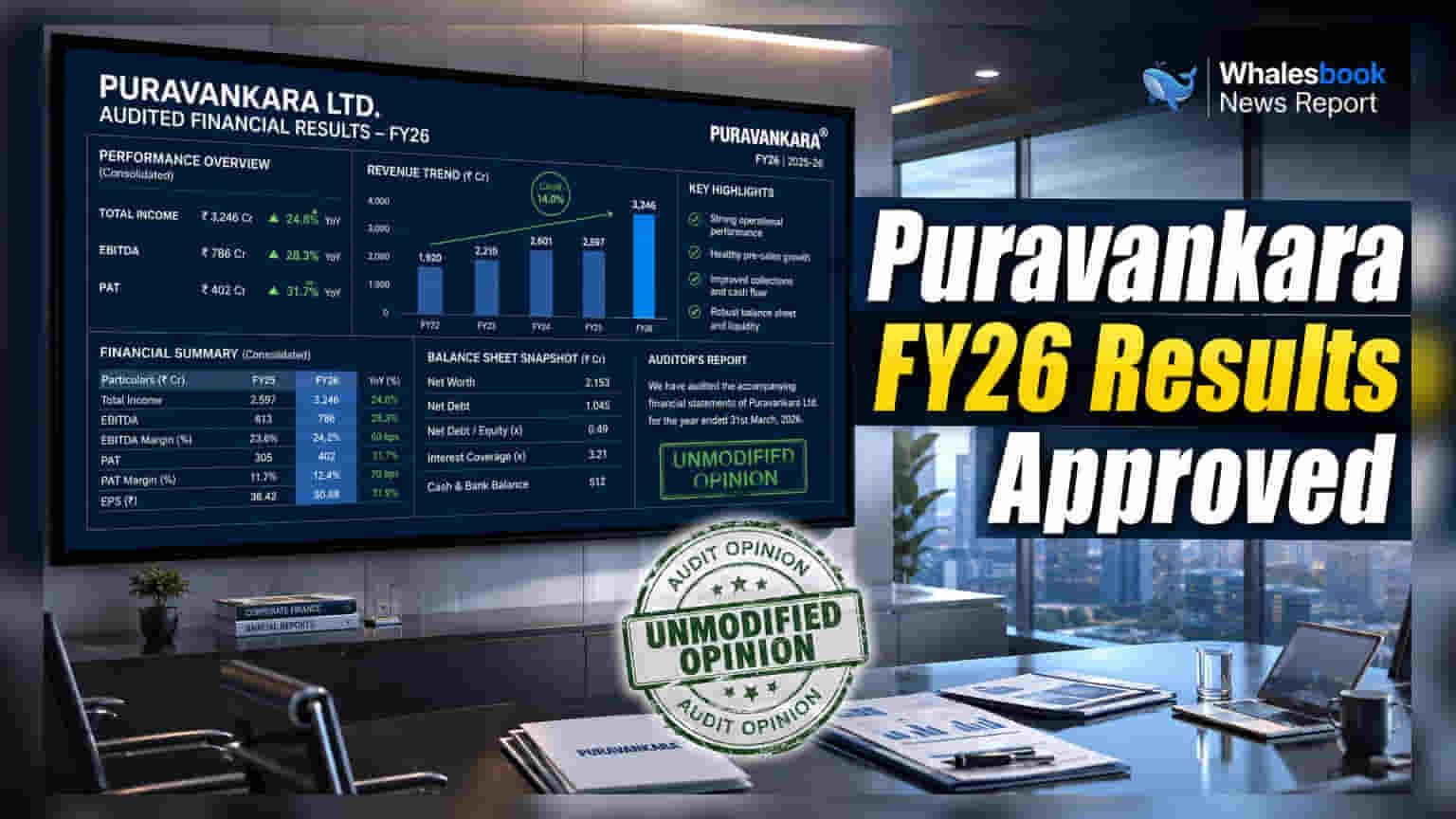 Puravankara Ltd Board Approves Audited FY26 Results with Clean Audit Opinion