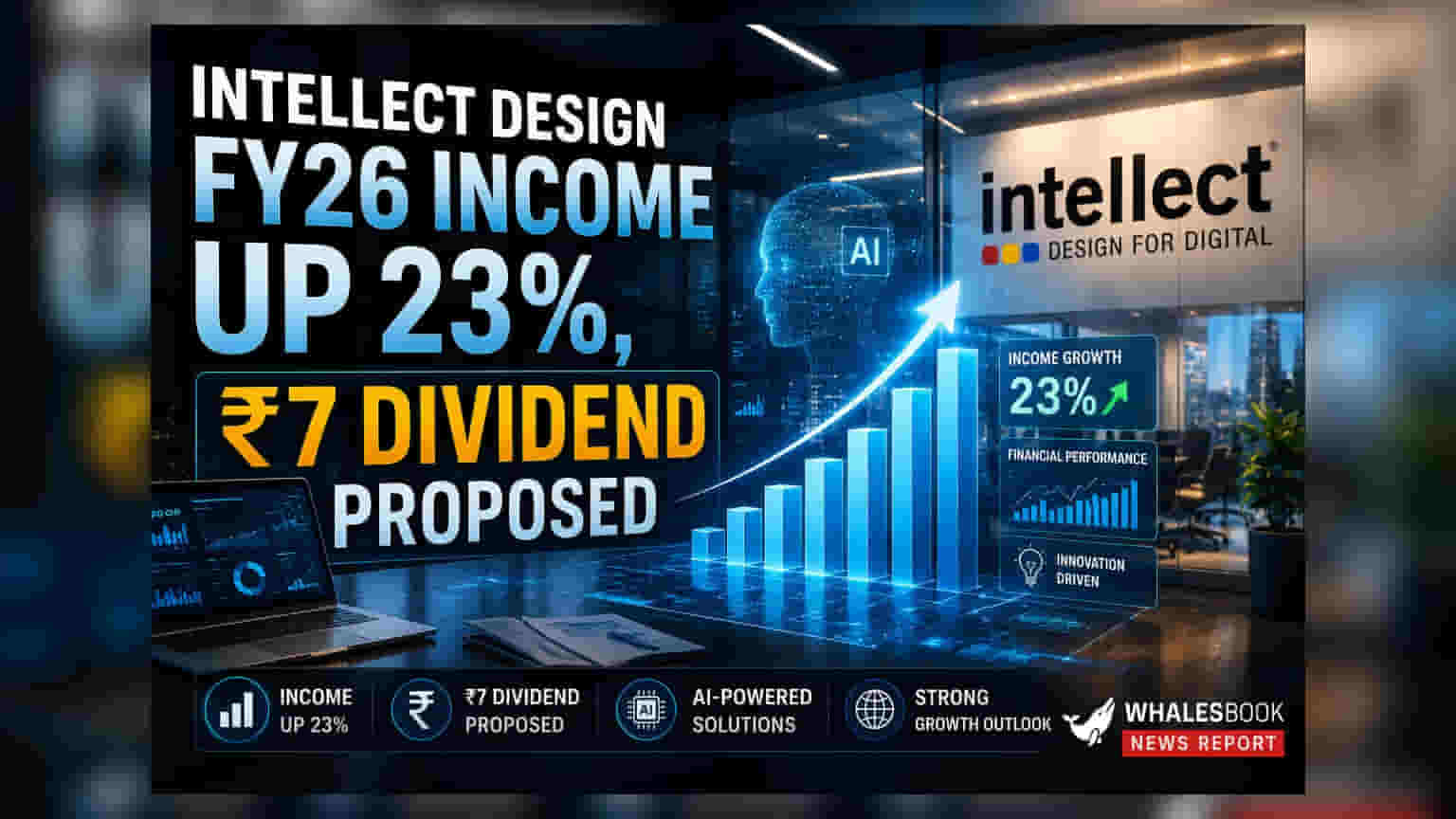 Intellect Design Arena: ਕਮਾਲ ਕਰ ਗਈ ਕੰਪਨੀ! ਆਮਦਨ 'ਚ **23%** ਦਾ ਵੱਡਾ ਵਾਧਾ, **7 ਰੁਪਏ** ਡਿਵੀਡੈਂਡ ਦਾ ਐਲਾਨ
