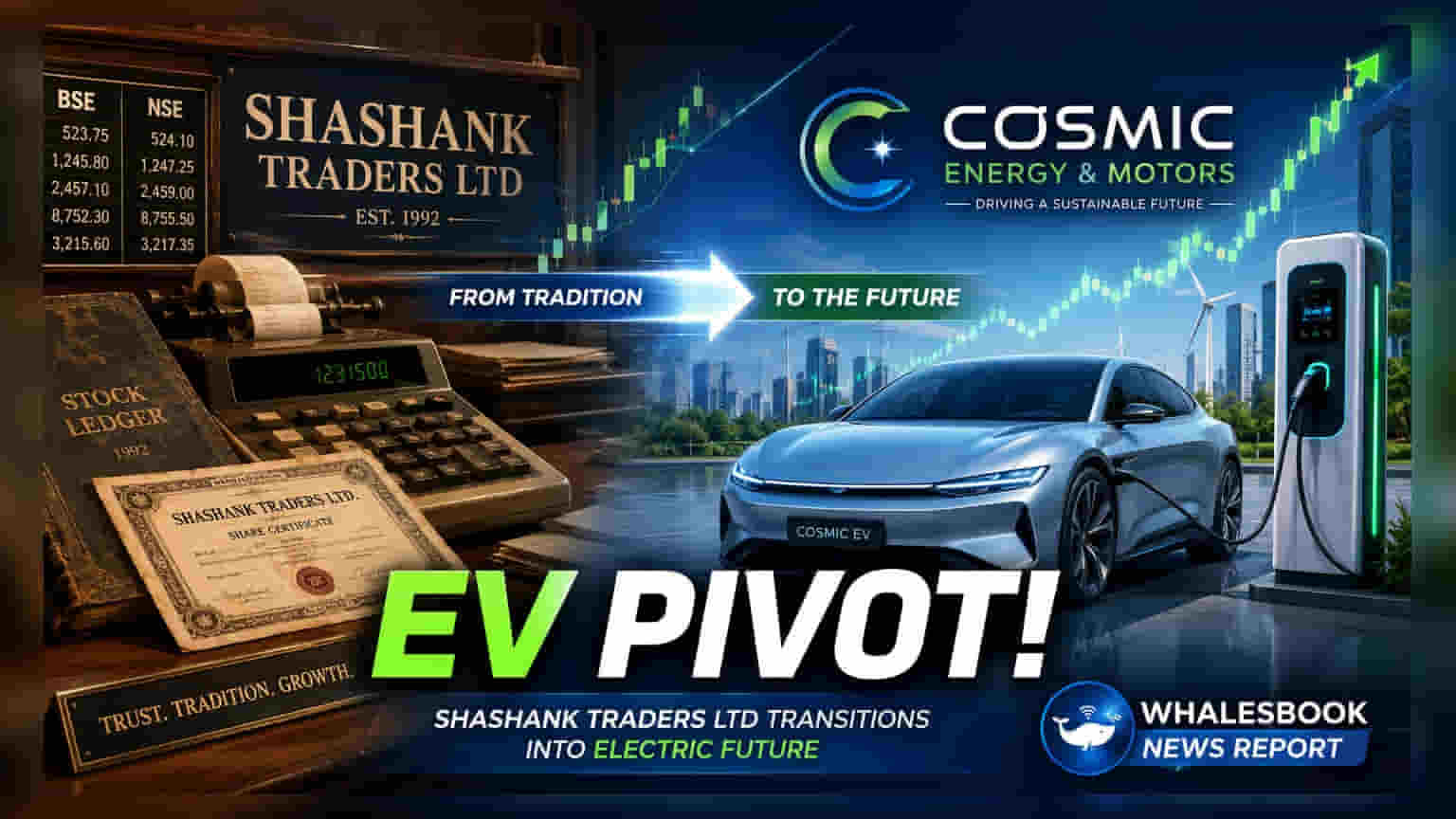 Shashank Traders Ltd pivots to Electric Vehicles, proposes name change to Cosmic Energy & Motors