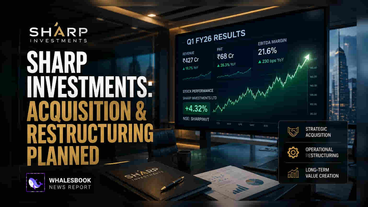 Sharp Investments Ltd Board Meeting July 13 to Discuss Q1 Results, Acquisition