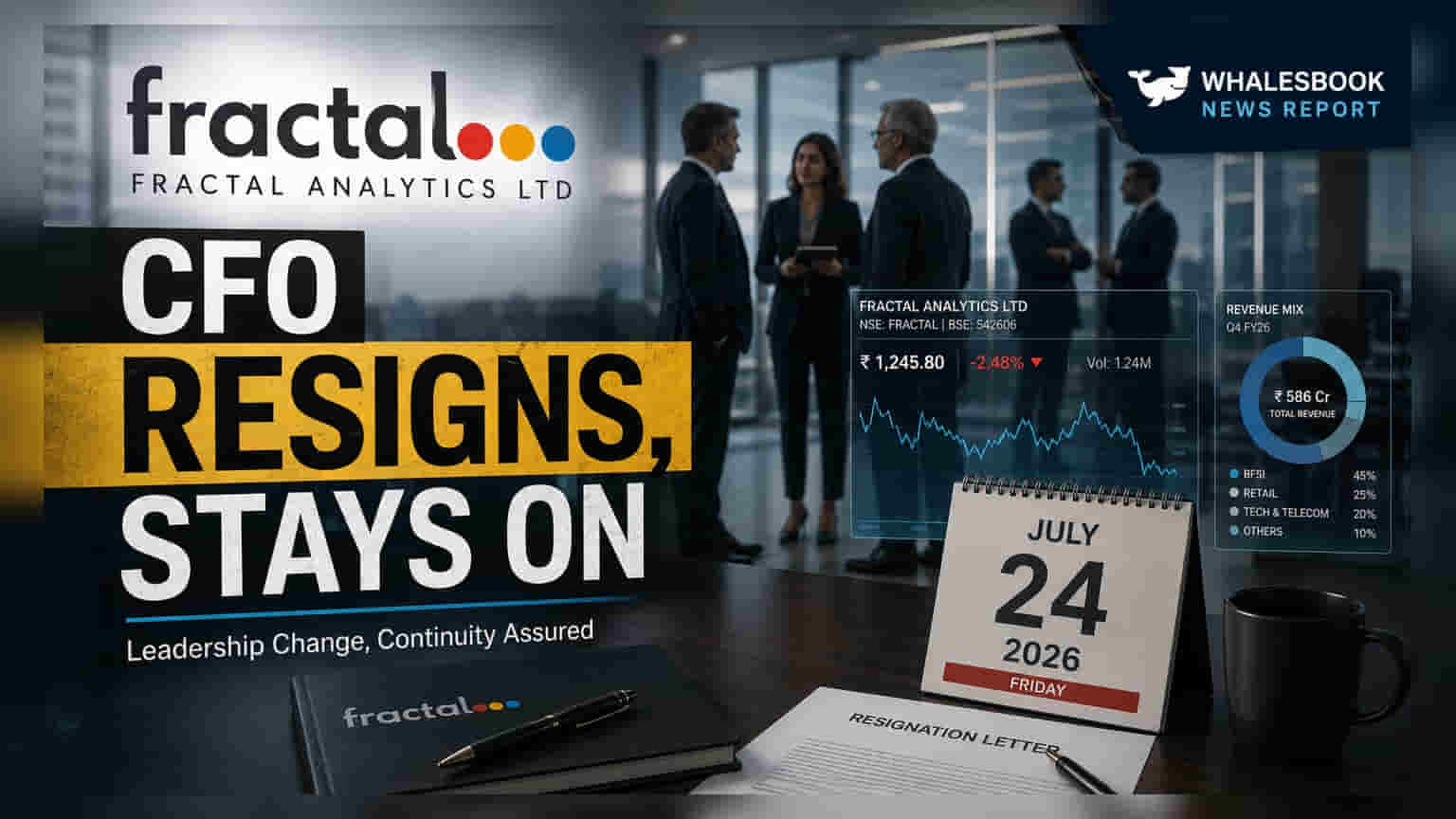 Fractal Analytics CFO Ashwath Bhat રાજીનામું આપશે, જુલાઈ 2026 સુધી સેવા આપશે