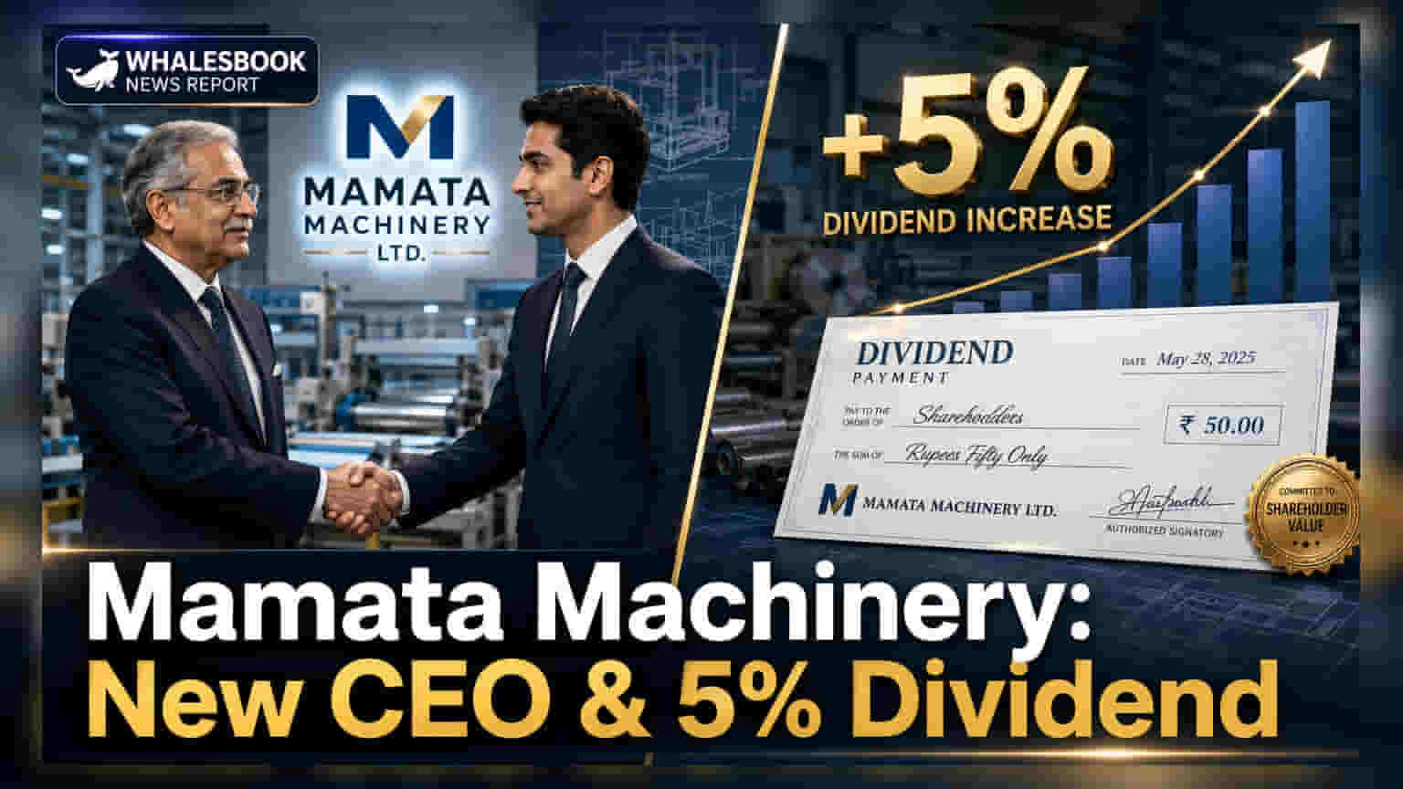 Mamata Machinery में बड़ा बदलाव: नए CEO की नियुक्ति, 5% डिविडेंड का ऐलान